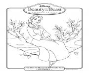 Printable belle in diamond edition disney princess 5383 coloring pages