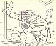 Printable gaston ready to attack disney princess 4d7a coloring pages