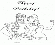Printable happy birthday s princess and prince9979 coloring pages