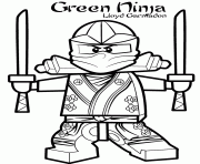 Printable green ninja ninjago s2dd5 coloring pages