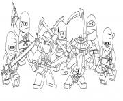 Printable characters of ninjago secc8 coloring pages