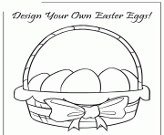 easter basket design your own colouring page coloring pages
