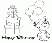 Printable olaf holding balloons colouring page coloring pages