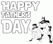 Printable batman fathers day coloring pages