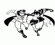 Printable batman and robin coloring pages