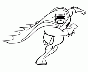 Printable superhero batman running coloring pages