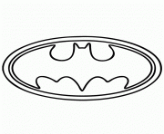 Printable batman logo symbol coloring pages