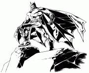 Printable cool batman comic coloring pages