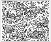 Printable Free Printable Adult Butterfly Sheet coloring pages