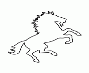 Printable horse stencil 20 coloring pages