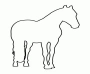 Printable horse stencil 189 coloring pages