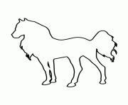 Printable horse stencil 169 coloring pages