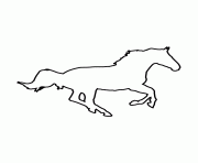 Printable horse stencil 936 coloring pages