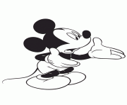 Printable mickey mouse looking shocked disney coloring pages