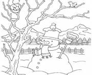 Printable snowman winter s for kids82e3 coloring pages