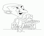 Printable kids free cartoon s mr bean3ca9 coloring pages