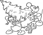 Printable mickey and donald s for kids xmasdae0 coloring pages
