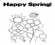 Printable happy spring s for kids8638 coloring pages