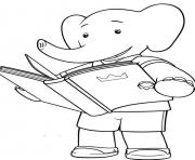 Printable little babar cartoon s for kidsb049 coloring pages