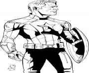 Printable superhero captain america 175 coloring pages