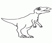 Printable simple dinosaur for boys coloring pages