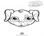 Printable pet parade cute dog dalmatian 2 coloring pages