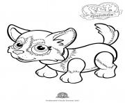 Printable pet parade cute dog husky coloring pages