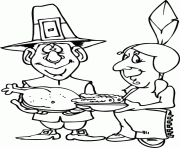 Printable thanksgiving s precious moments sharing with each other6a7d coloring pages