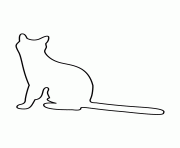 Printable cat stencil 69 coloring pages