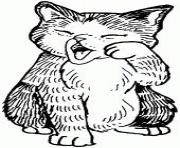 Printable sleepy fat cat kitten5adc coloring pages