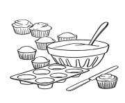 Printable The How to Make Cupcakes coloring pages