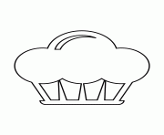 Printable cupcake stencil 8 coloring pages