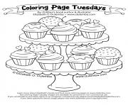 Printable cupcakess 125 coloring pages