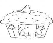 Printable halloween cupcake star moon coloring pages