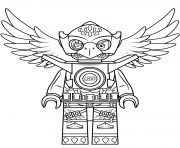 Printable lego chima eagle eris coloring pages