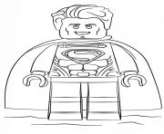 Printable lego superman coloring pages