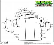 Printable cactus coloring pages plants vs zombies coloring pages