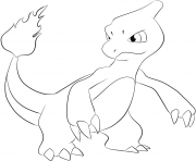 Printable 005 charmeleon pokemon coloring pages