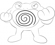 Printable 062 poliwrath pokemon coloring pages