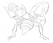 Printable 015 beedrill pokemon coloring pages