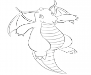 Printable 149 dragonite pokemon coloring pages