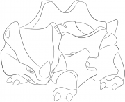 Printable 111 rhyhorn pokemon coloring pages