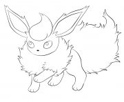 Printable 136 flareon pokemon coloring pages