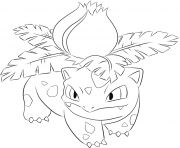 Printable 002 ivysaur pokemon coloring pages