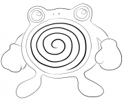 Printable 061 poliwhirl pokemon coloring pages