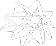 Printable 121 starmie pokemon coloring pages