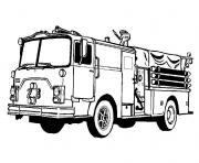 Printable fire truck car firefighter coloring pages