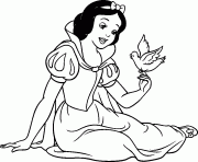 Printable princess snow white disney coloring pages