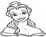 Printable princess belle disney coloring pages