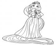 Printable rapunzel princess coloring pages